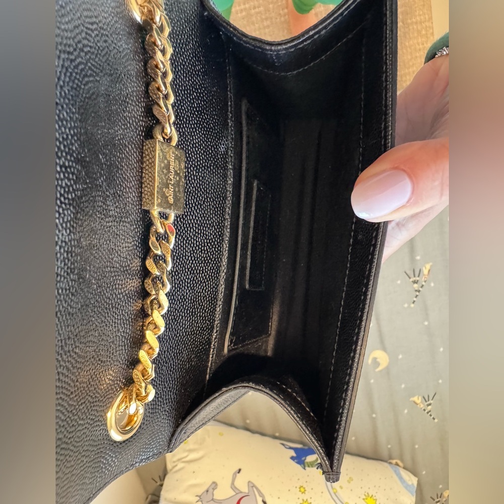 YSL black bag with gold chain - Picture 3 of 9